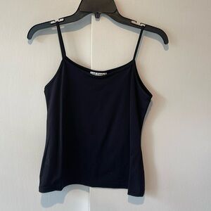 Anne Fontaine Cintia Black Strech Thin Strap Camisole Tank Top. French size 3.
